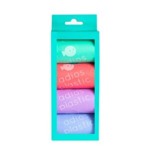 Compostable Dog Poo Bags - 4 Rolls in Rainbow