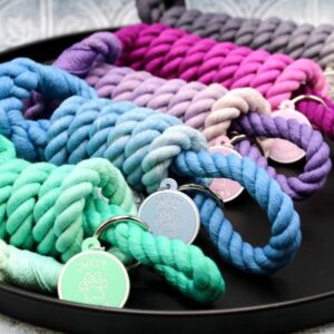 Full Ombre Colour Rope Dog Lead 12mm